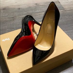 Louboutin Pigalle 120 patent calf